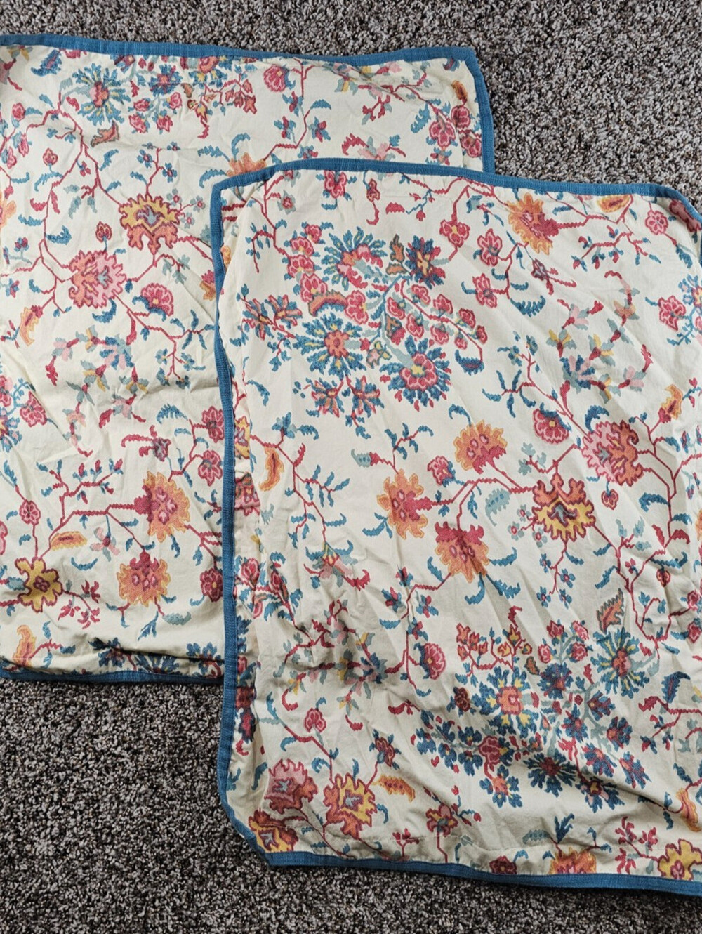 Set of 2 Chaps Ralph Lauren Morocco Standard Size Pillow Shams Floral